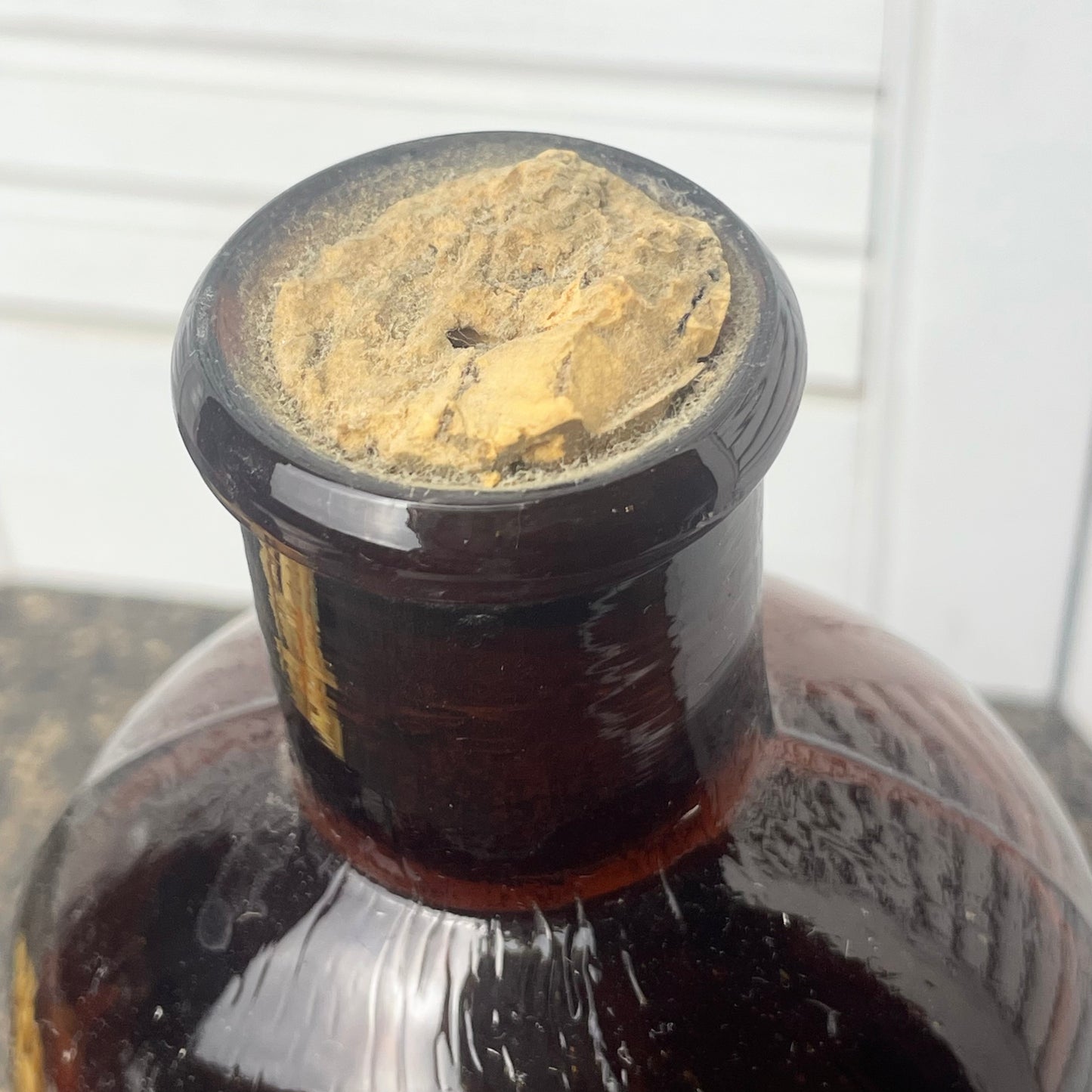 Antique Maltine Mfg. Co. Chemists Brown Amber Bottle With Label Creosote 7.5in